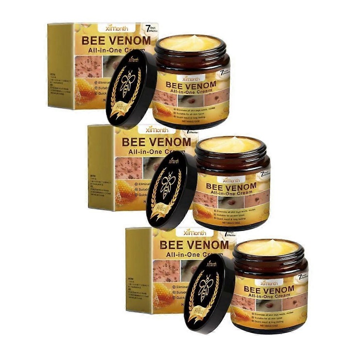 Arckrém szemölcsök és pórusok eltávolítására, 60g, többszínű, 3 darabos szett