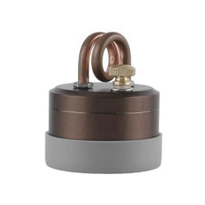 Hordozható kempingégő, fém, 50 ml űrtartalom, arany színű, 1 égő + 1 csúszásmentes tartó szett