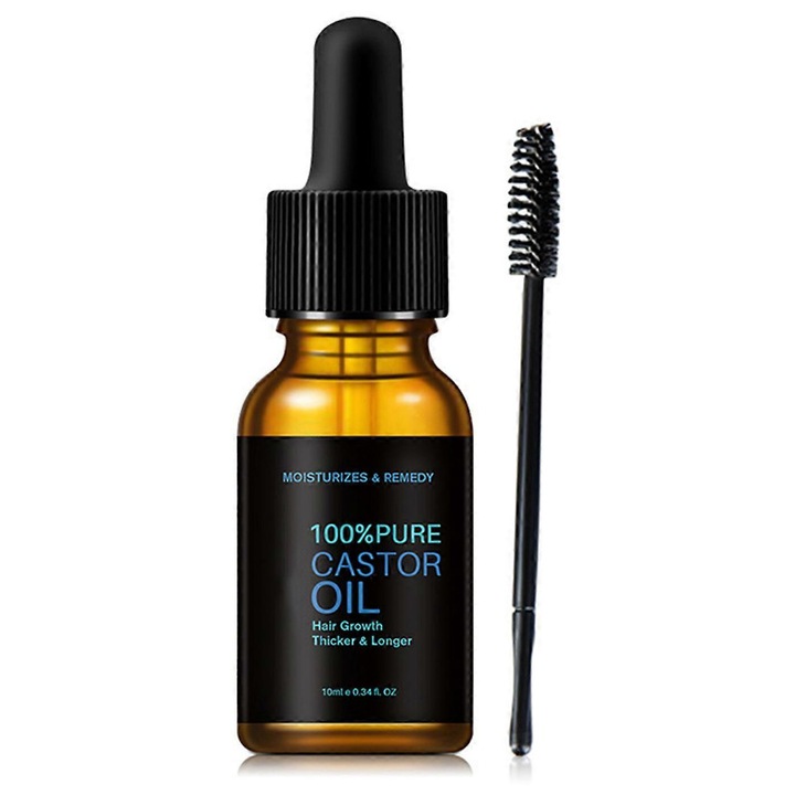 Ulei de ricin organic, 100% pur, pentru cresterea parului si ingrijirea pielii, 50ml