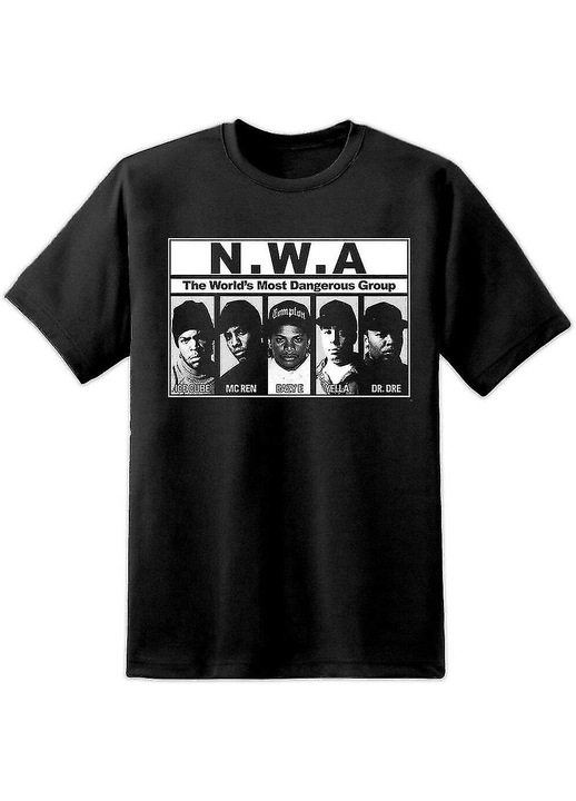 Unisex póló, fekete, 100% pamut, oldalvarrás nélküli, egyedi design