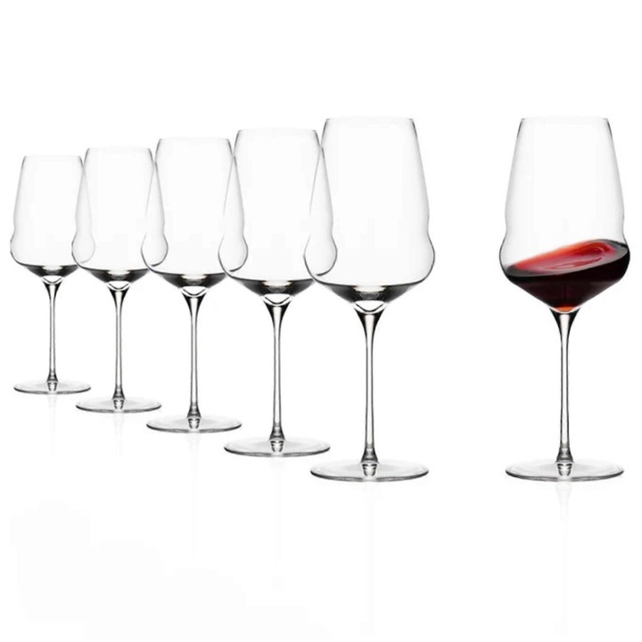 Cocoon 20 oz 6 poharas készlet, elegáns design, sokoldalú kapacitás, ellenálló üveg