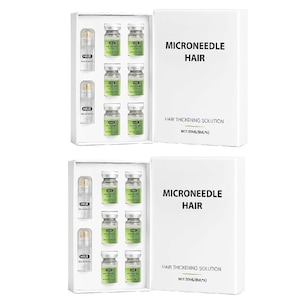 Serum pentru par cu rola, tratament pentru cresterea parului, 2 seturi, ginseng, 16ml