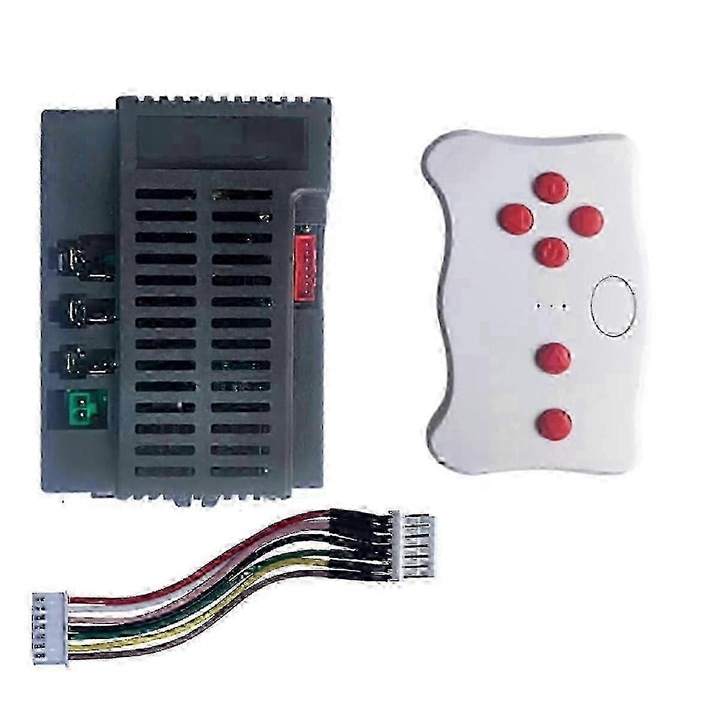 Kit Control Bluetooth RX74-1 24V pentru Masini Electrice de Jucarie, Cablu de Conversie 7 PIN, Negru