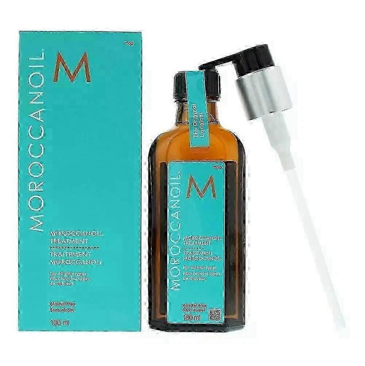 Tratament pentru par, 2025 Moroccan Oil, 100ml, cu ulei de Argan, pentru par deteriorat, vopsit, cret