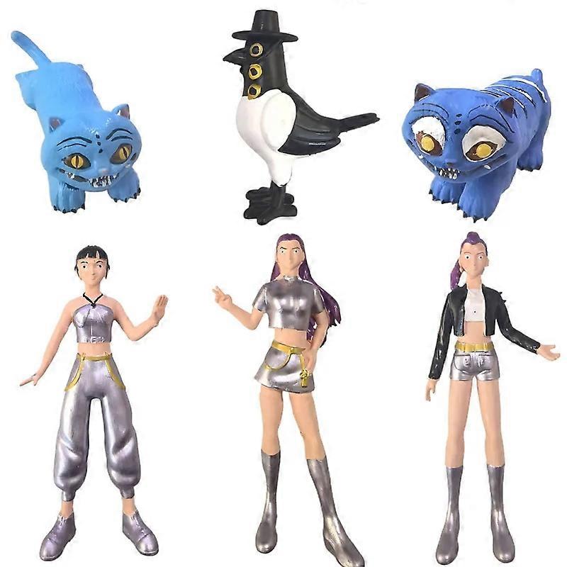 OSOFREE – Set De 6 Figurines Anime PVC – Décoration Maison/bureau – Cadeau Anniversaire Fans – Design Soigné Et Durable