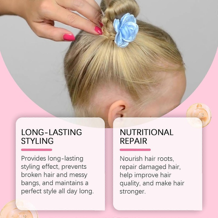 Восък за коса за деца, комплект 3 броя, дизайн гребен, естествен аромат, лесен за почистване