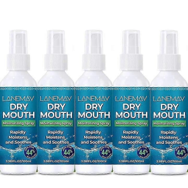 Спрей за уста Ксилитол, мента, 5 броя, без захар, бързо действие