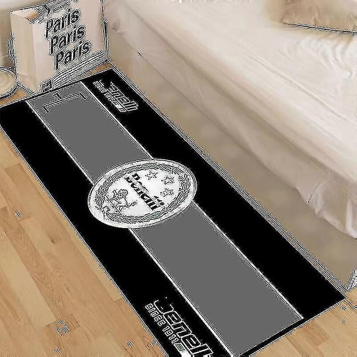 Постелка за мотоциклети, 50x160см, неплъзгаща, черен/сив