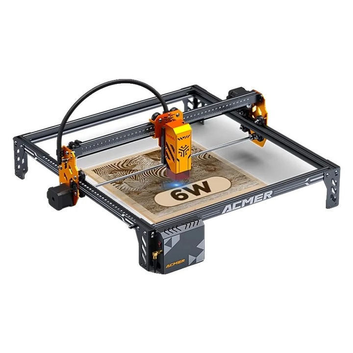 Gravor laser 6W, 400x400mm, metal, design robust, utilizare usoara