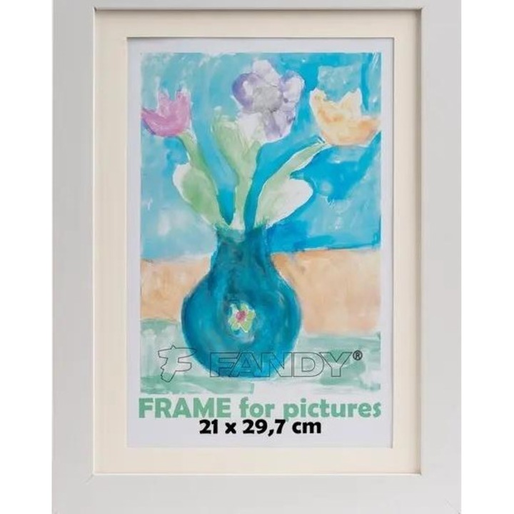 Дървена рамка за снимки Fandy, 25,5x34,5 см, за произведения на изкуството, отваряне с фолио, дълбочина 4 см