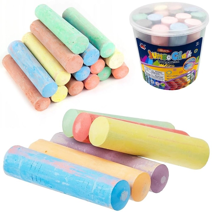 Creta colorata TRIFOX, set 15 bucati