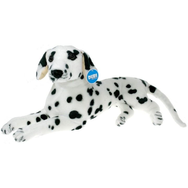 Jucarie de plus caine dalmatian, DUBI, 47cm, alb/negru