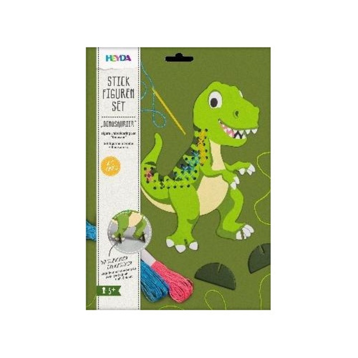 Set de broderie, Heyda, figura dinozaur