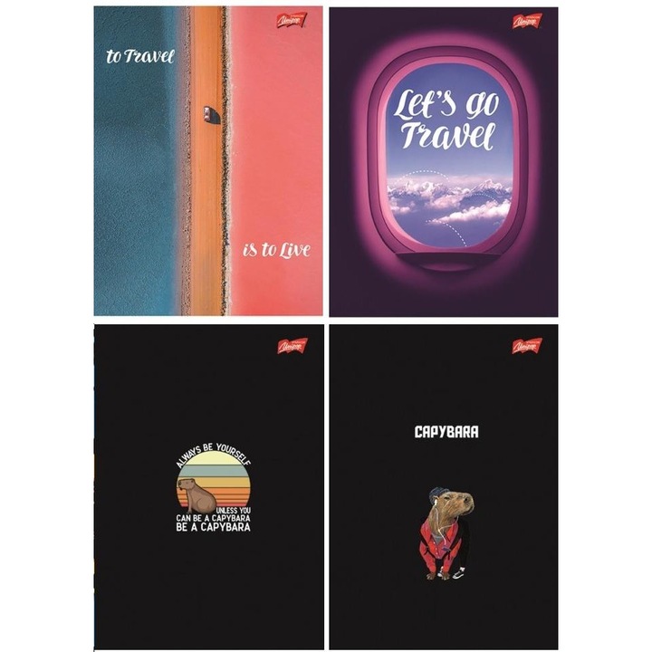 UNIPAP A4 füzetek, 60 lap, kék margó, 10 darabos készlet