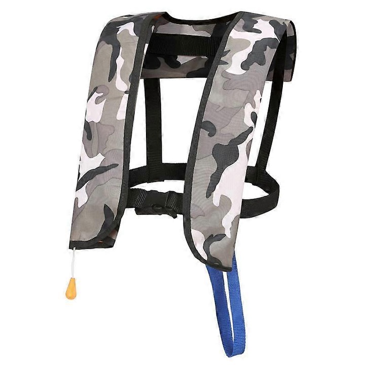 Jacheta de salvare automata pentru adulti, multicolor, 16.5L, capacitate de flotabilitate 16kg, set inclus