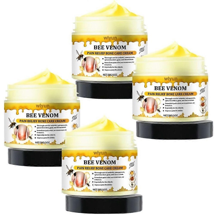 Ízületi fájdalomcsillapító krém, 4 darab, gyulladáscsökkentő hatású, gyors felszívódású, többszínű