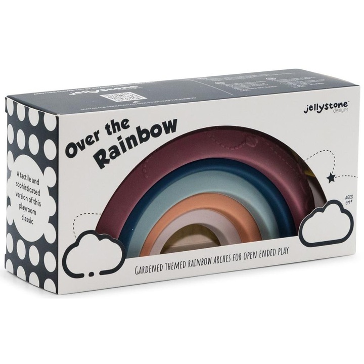 Jellystone interaktív játékkészlet, 5 részes, szilikon, pasztell, bababarát