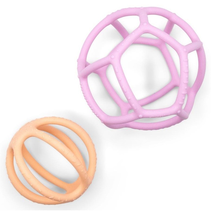 Jellystone interaktív játékszett babáknak, Szenzoros labda + Fidget labda, szilikon, sokszínű