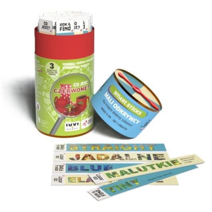 Joc educativ, IUVI Games, Mali Odkrywcy, 52 tabliczki bilingve, multicolor, set