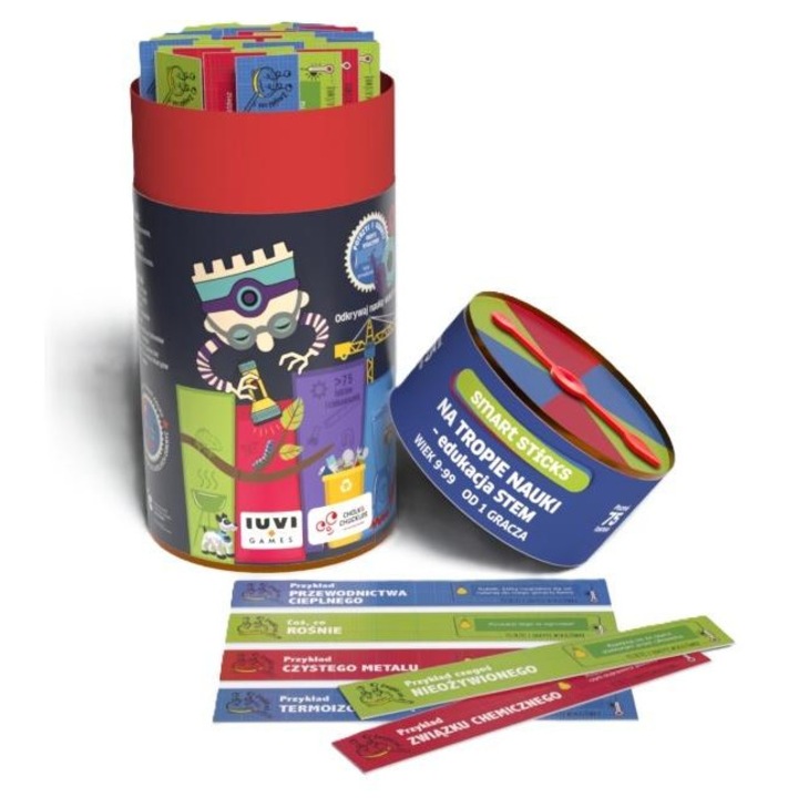 Oktatójáték A tudomány nyomában, IUVI Games, 75 tábla, 3 tudományos terület, többszínű