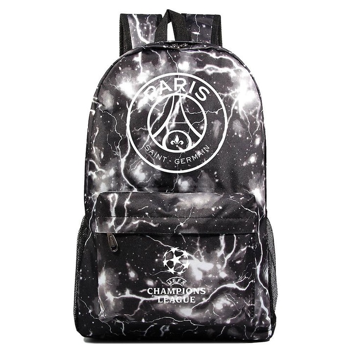 Ghiozdan pentru scoala, 30x15x42cm, 0.6kg, compartiment laptop, 2 buzunare cu fermoar, multicolor