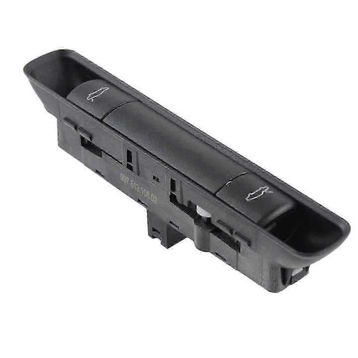 Motorháztető és csomagtartó nyitó kapcsoló Porsche 911 987, 997-hez, fekete, 2005-2012