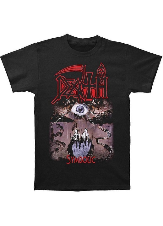 Férfi póló, fekete, klasszikus pamut, Fekete