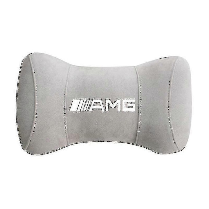 Suport auto, perna de cap, spuma cu memorie, gri, 19x33cm Amg