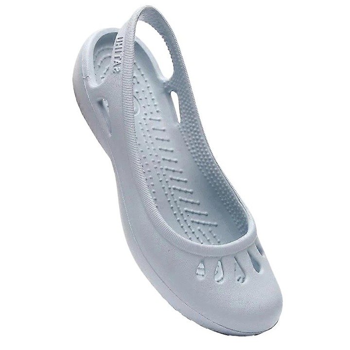 Papuci dama, EVA, albastru deschis, usoare, antiderapante, EVA, Albastru deschis, 36