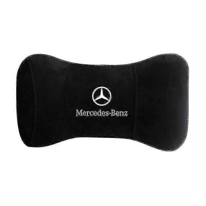 Suport auto Mercedes-Benz, perna de cap, spuma cu memorie, 19x33cm, negru