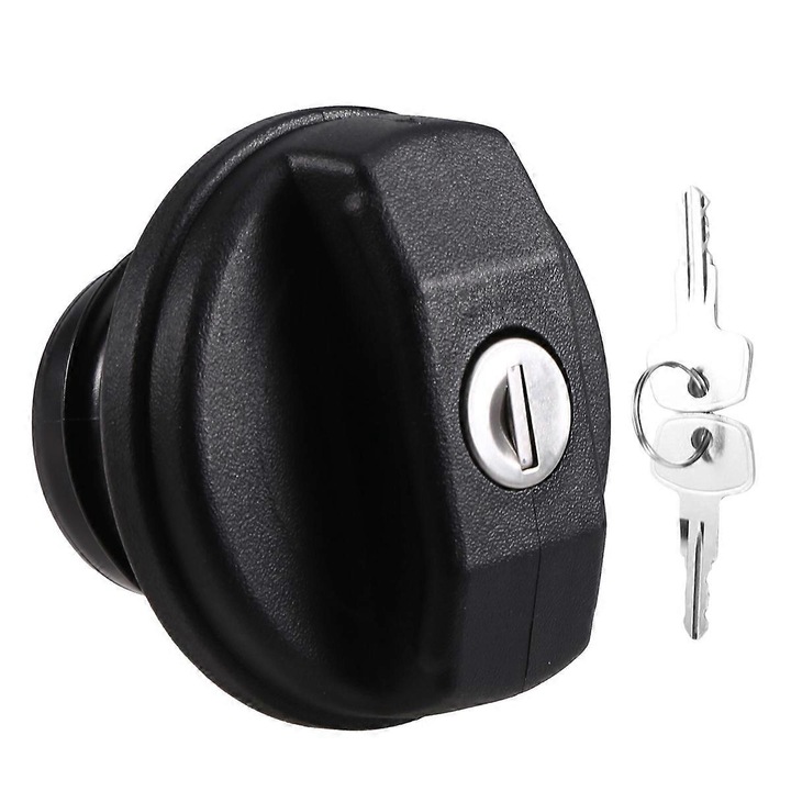 Üzemanyagtartály sapka Land Rover Defender 90 110 130-hoz, fekete, ABS anyagból, 2 kulccsal