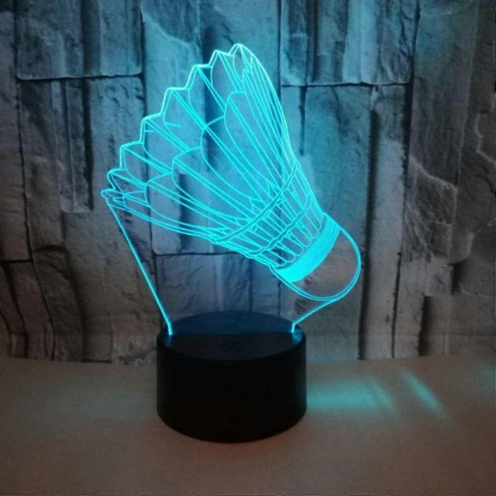 Lampa 3D cu schimbare de 7 culori, decor pentru camera copii, USB, efecte vizuale unice, dimensiuni plate