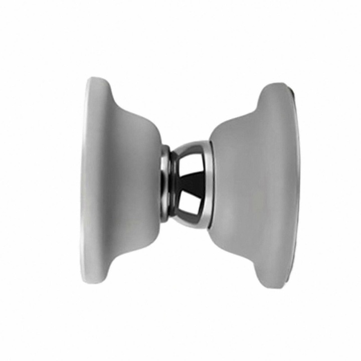 RV ajtótámasz, ütközésgátló, ütésálló, szilikon, 5x5x4.8cm, készlet: 1 tartó + 6 tágulócsavar + 2 ragasztó
