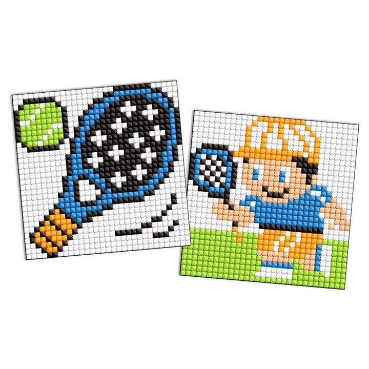 Set de artizanat ideyka, mozaic cu diamante, 2 baze autocolante, multicolor, tenis