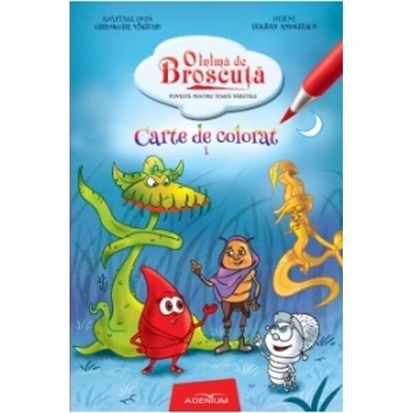 O inima de Broscuta. Carte de colorat 1 - Virtosu, Gheorghe; il. Andreescu, Serban