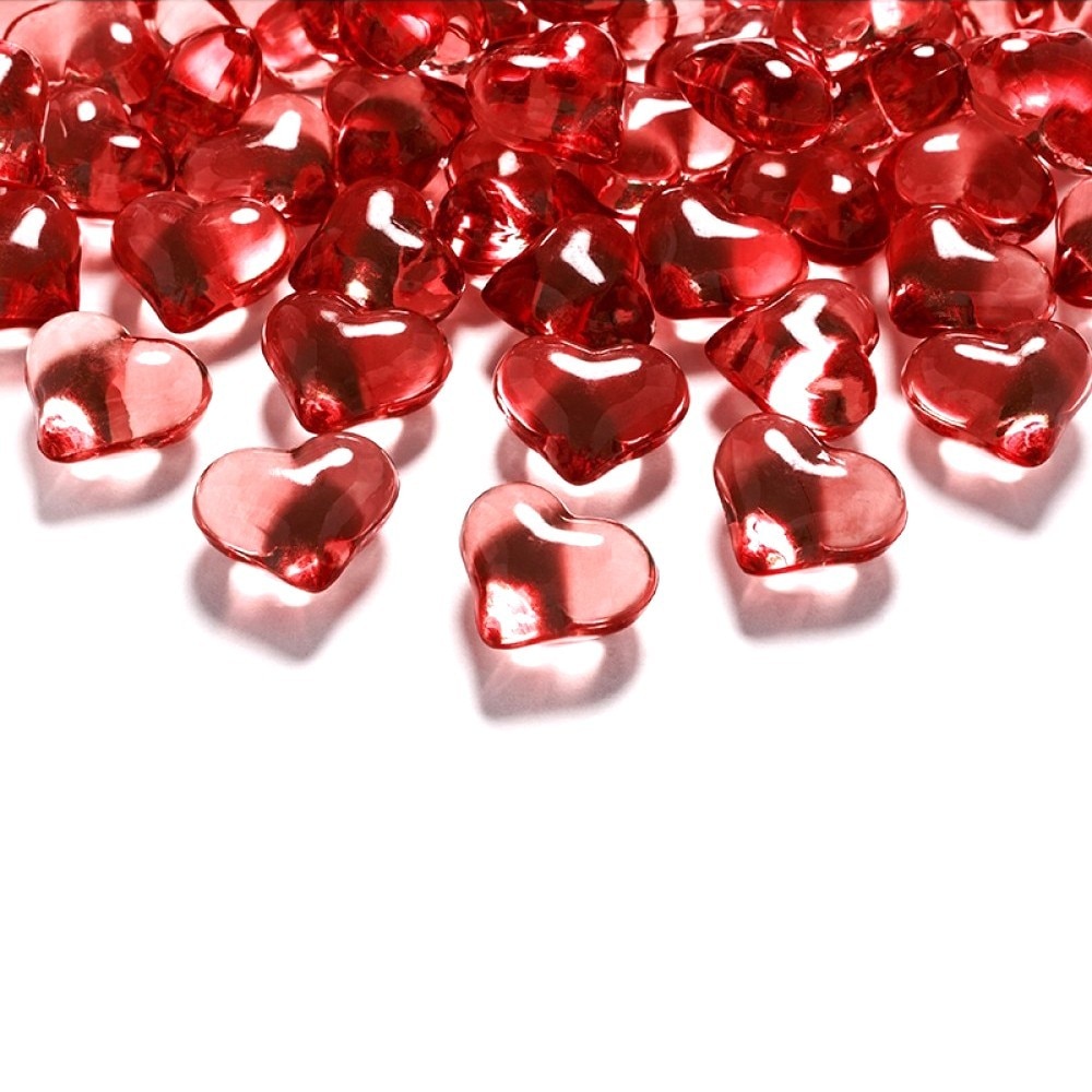Cristale inimioare,Rosu, 30 buc