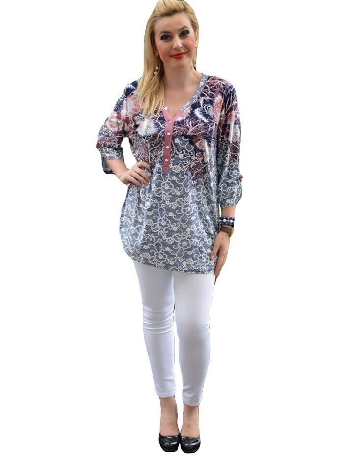 Bluza trendy cu design,D&J Exclusive, Plamaniu