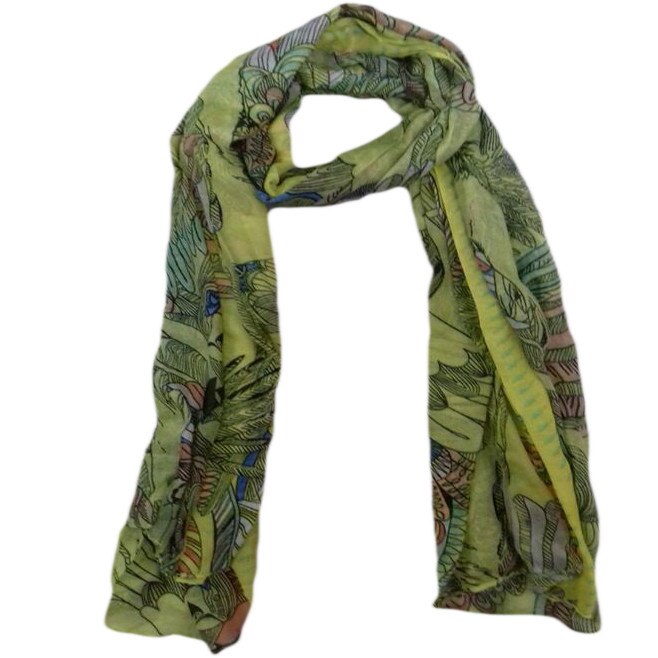 Esarfa moderna din vascoza, D&J Exclusive, verde deschis