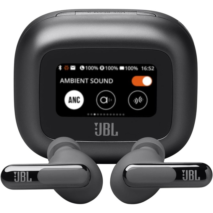 JBL Tune Flex In-Ear Audio слушалки, безжични Bluetooth, активно шумопотискане, черни