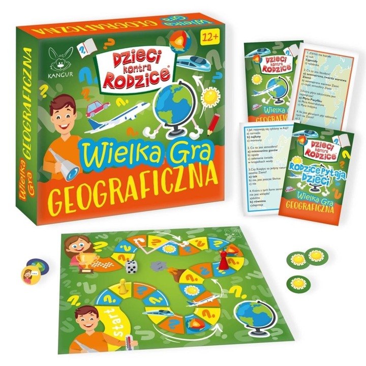 Gyerekek kontra Szülők, KANGUR, Társasjáték, 2-6 játékos, 30-60 perc