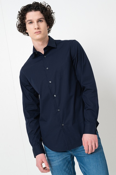 CALVIN KLEIN, Normál fazonú ing, Tengerészkék