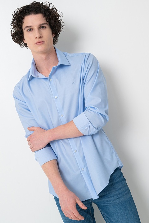 CALVIN KLEIN, Szűk fazonú ing, Pasztellkék