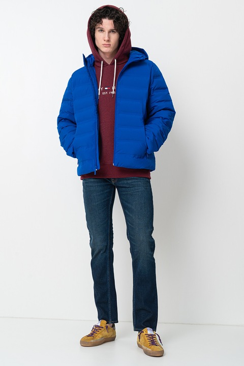 CALVIN KLEIN, Сгъваемо капитонирано зимно яке, Кралско Синьо