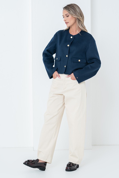 Tommy Hilfiger, Късо сако с вълна, Индигово синьо