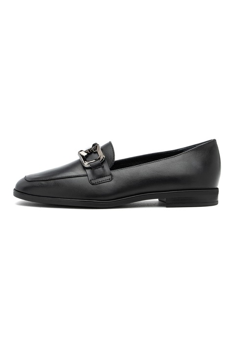 RYŁKO, Pantofi loafer cu accesoriu decorativ, Negru