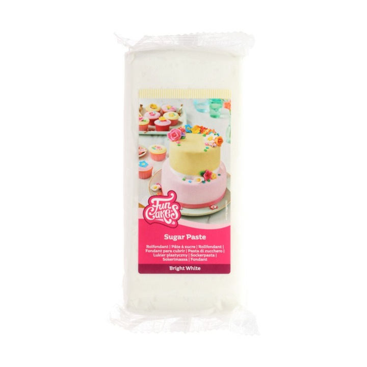 FunCakes fondant, fényes fehér, 1Kg