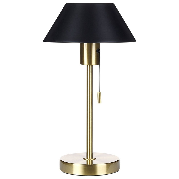 Lampa de masa Caparo Metal Negru/Auriu