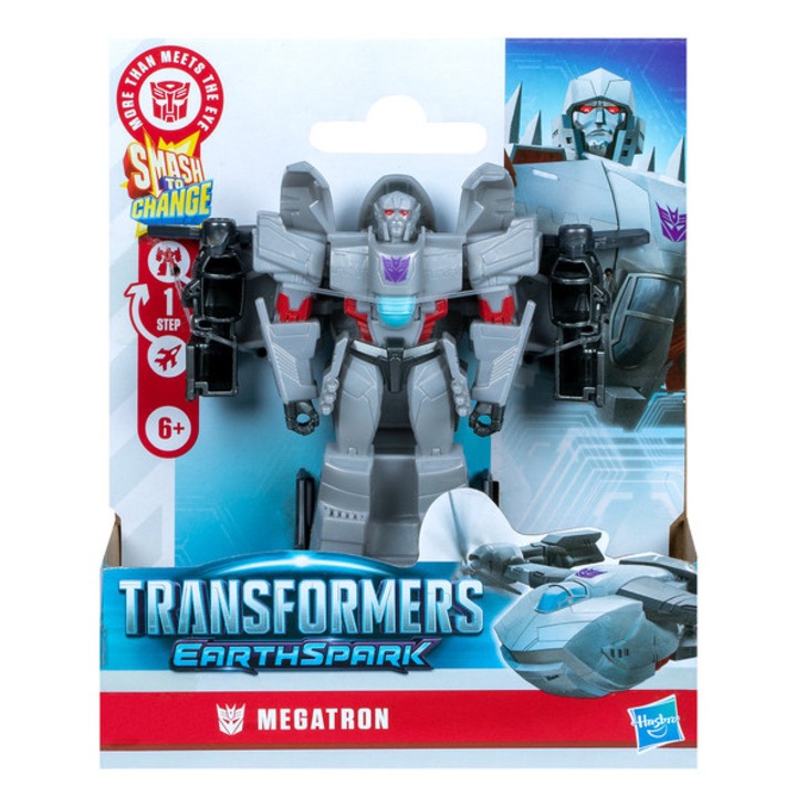 Figurine Transformers Earthspark cu transformare 1 pas, Hasbro, multicolor, 15cm