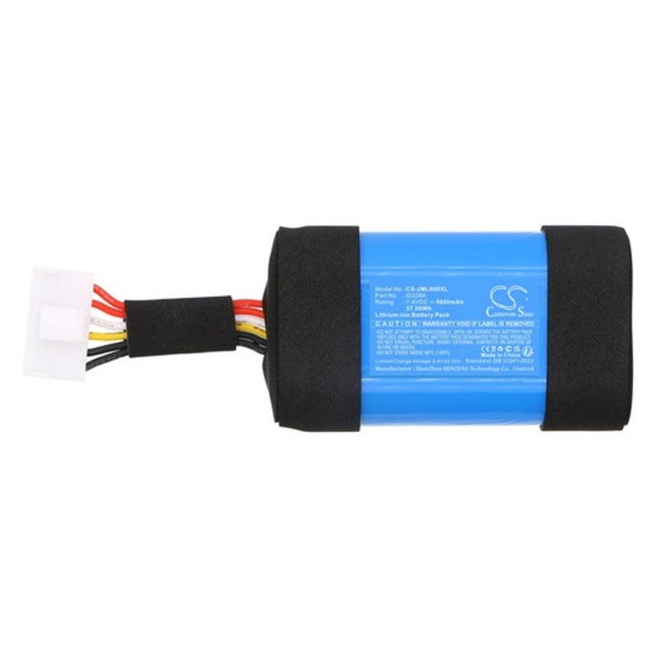 Cameron sino li-ion akkumulátor, 7.4v, 5000mAh, kompatibilis jbl gsp-2s10-ch6a -vel