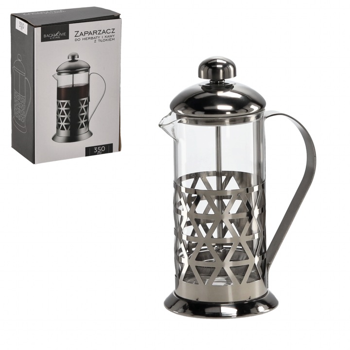 Presă franceză pentru cafea și ceai, Ramiz 350 ml – din oțel inoxidabil